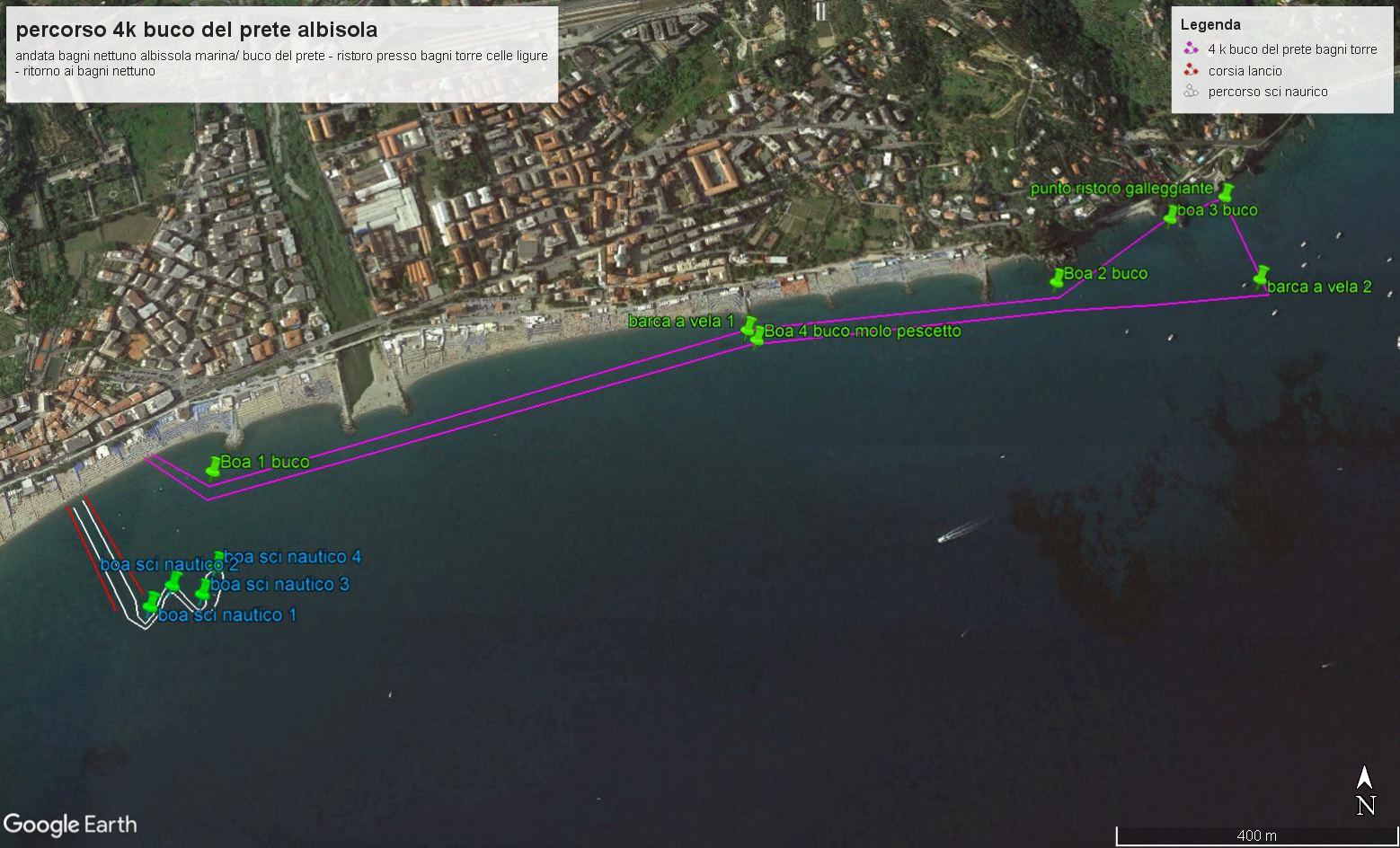 percorso buco entro i 200 mt. 13 maggio + sci nautico del 12 maggio