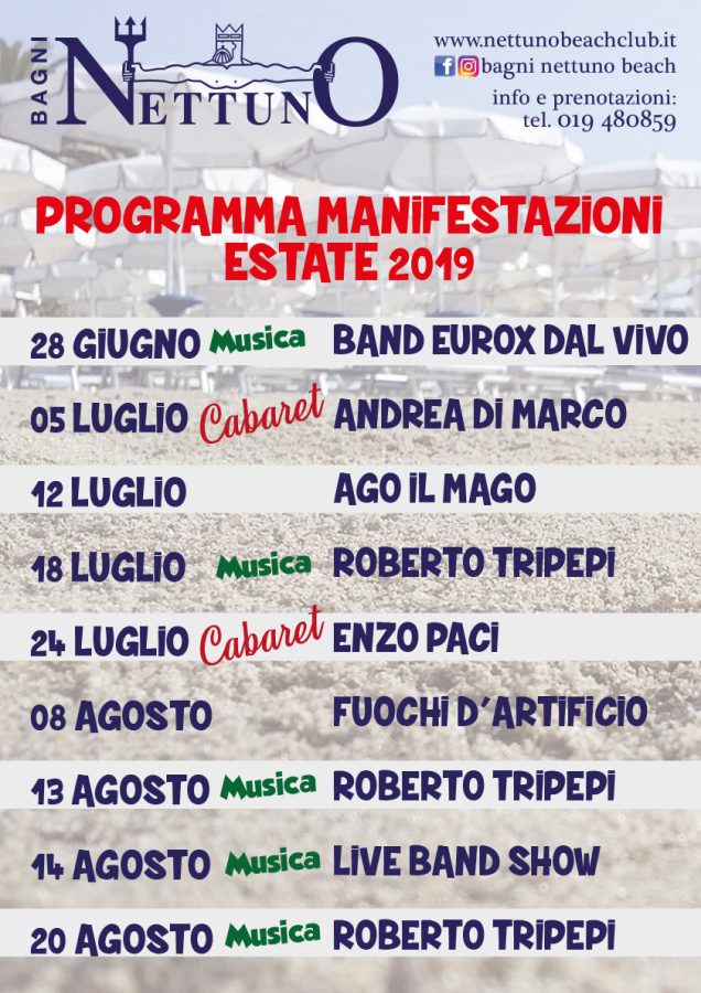 Programma estate 2019